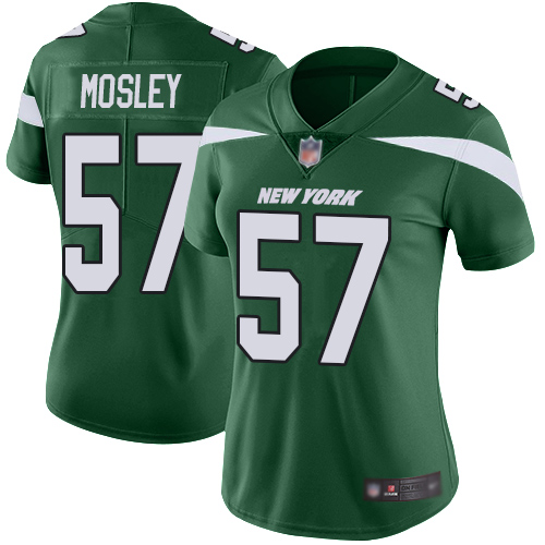 New York Jets Limited Green Women C.J. Mosley Home Jersey NFL Football #57 Vapor Untouchable